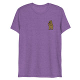 Leather Cleaner Bear (Embroidered) (Triblend)-Triblend T-Shirt-Swish Embassy