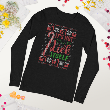 Lick Itself (Ugly Christmas)-Christmas T-Shirts-Swish Embassy