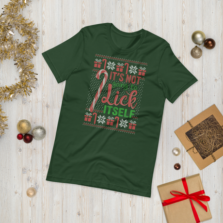 Lick Itself (Ugly Christmas)-Christmas T-Shirts-Swish Embassy
