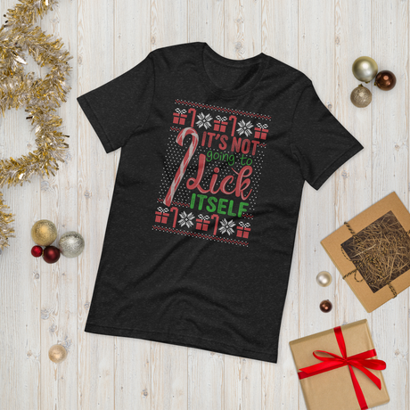 Lick Itself (Ugly Christmas)-T-Shirts-Swish Embassy