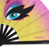 Maxxie Eyes (Folding Clack Fan)-Folding Fans-Swish Embassy