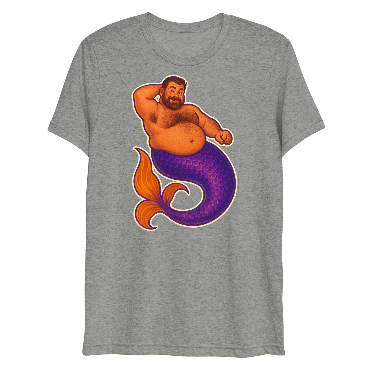 Mer-Grrr (Triblend)-Triblend T-Shirt-Swish Embassy