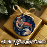 Merman Christmas (Ceramic Holiday Keepsake)-Ceramic Holiday Keepsake-Swish Embassy