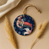 Merman Christmas (Ceramic Holiday Keepsake)-Ceramic Holiday Keepsake-Swish Embassy