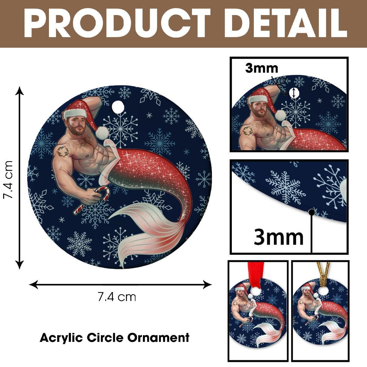Merman Christmas (Ceramic Holiday Keepsake)-Ceramic Holiday Keepsake-Swish Embassy