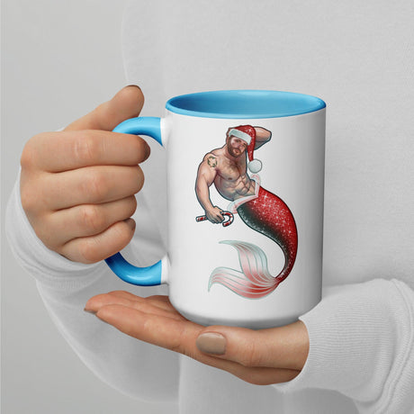 Merman Christmas (Christmas Mugs)-Christmas Mugs-Swish Embassy