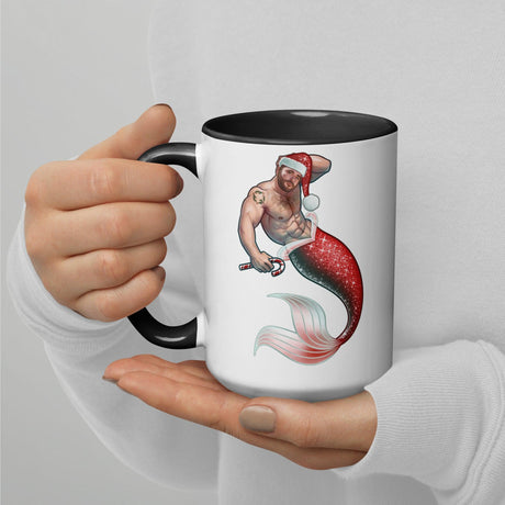 Merman Christmas (Christmas Mugs)-Christmas Mugs-Swish Embassy