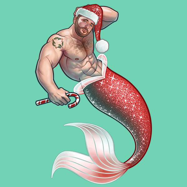 Merman Christmas-T-Shirts-Swish Embassy