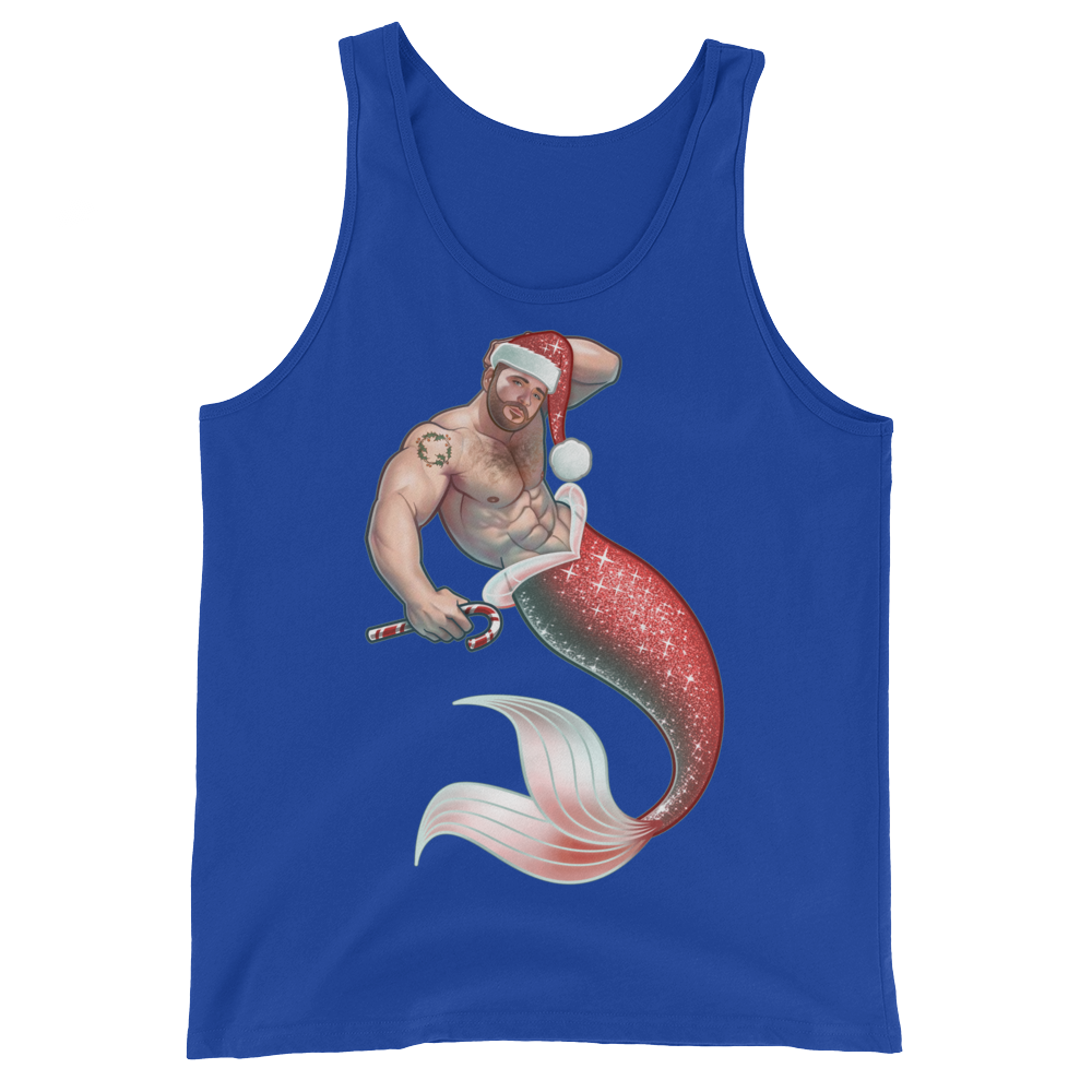 Merman Christmas (Tank Top)-Tank Top-Swish Embassy