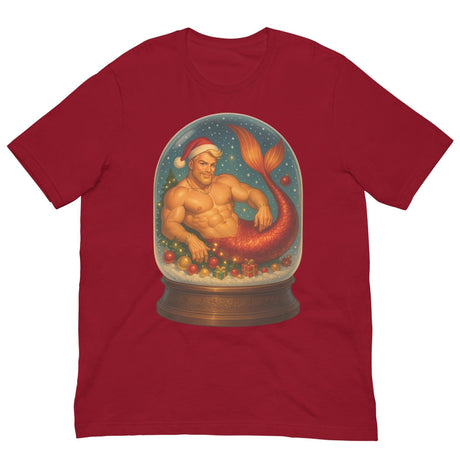 Merman in a Snow Globe-Christmas T-Shirts-Swish Embassy