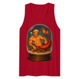 Merman in a Snow Globe (Tank top)-Christmas Tank Tops-Swish Embassy