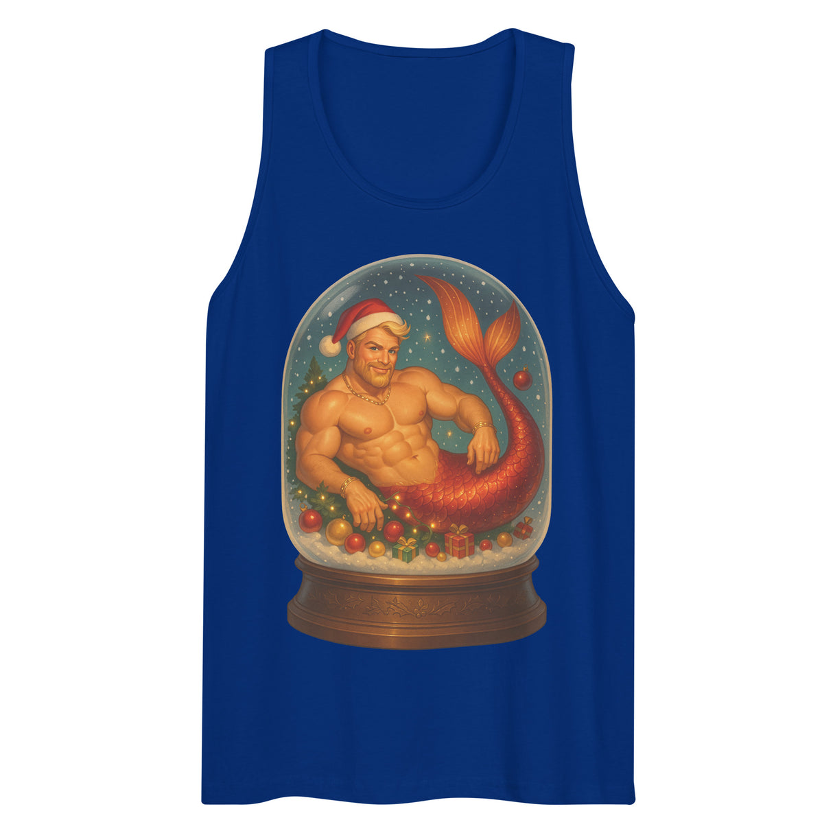 Merman in a Snow Globe (Tank top)-Tank Top-Swish Embassy