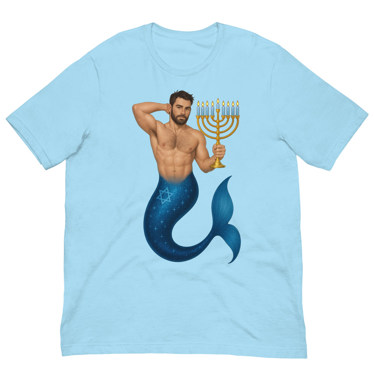 Mermenorah-Christmas T-Shirts-Swish Embassy