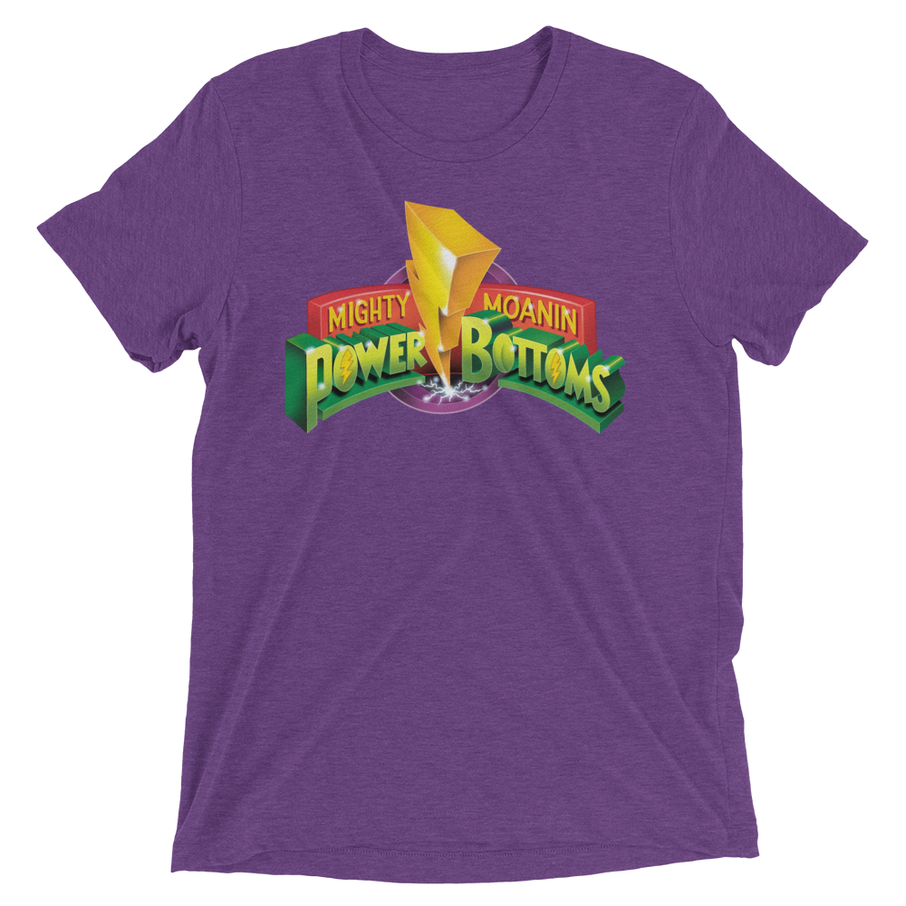 Mighty Moanin' Power Bottoms (Triblend)-Triblend T-Shirt-Swish Embassy