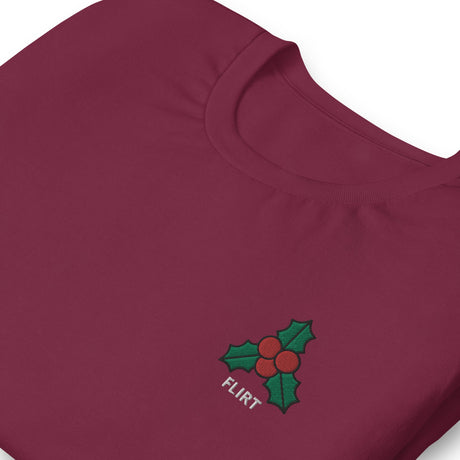 Mistletoe (Flirt)-Christmas T-Shirts Embroidery-Swish Embassy