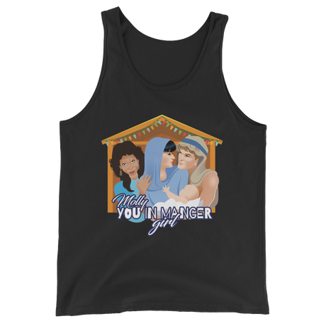 Molly, You in Manger Girl! (Tank Top)-Christmas Tank Tops-Swish Embassy