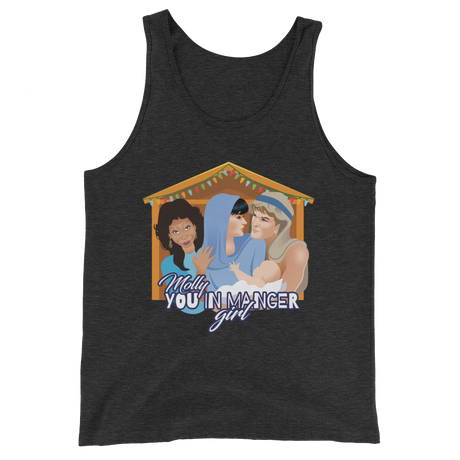 Molly, You in Manger Girl! (Tank Top)-Christmas Tank Tops-Swish Embassy