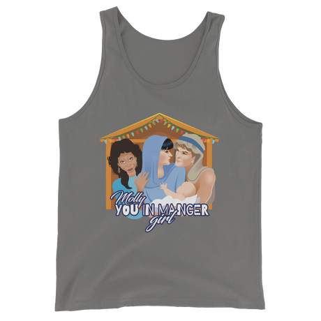 Molly, You in Manger Girl! (Tank Top)-Christmas Tank Tops-Swish Embassy