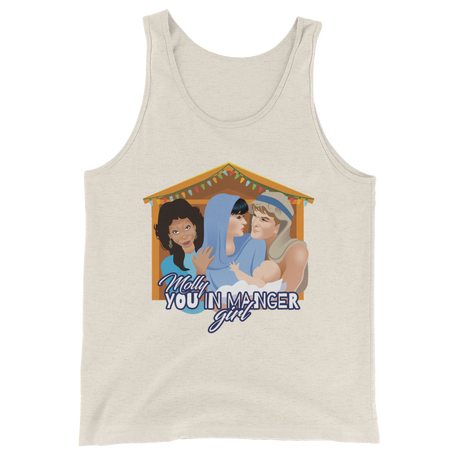 Molly, You in Manger Girl! (Tank Top)-Christmas Tank Tops-Swish Embassy