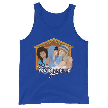 Molly, You in Manger Girl! (Tank Top)-Christmas Tank Tops-Swish Embassy