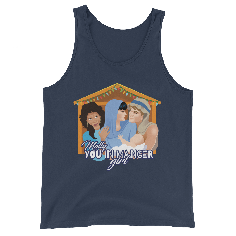 Molly, You in Manger Girl! (Tank Top)-Christmas Tanks-Swish Embassy