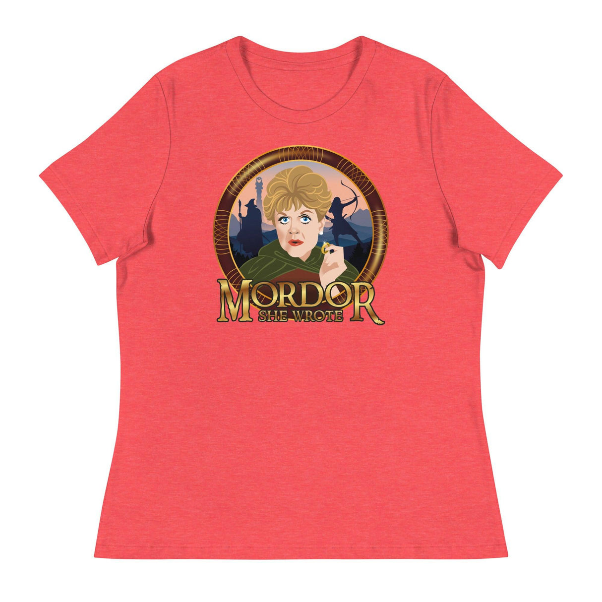 Mordor She Wrote (Women's Relaxed T-Shirt)-Women's T-Shirts-Swish Embassy