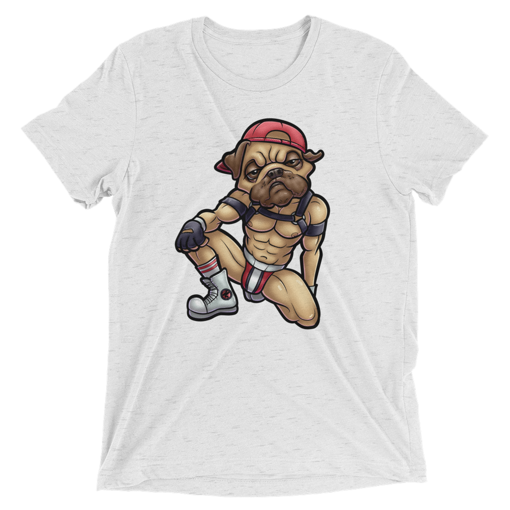 Nasty Pug (Triblend)-Triblend T-Shirt-Swish Embassy