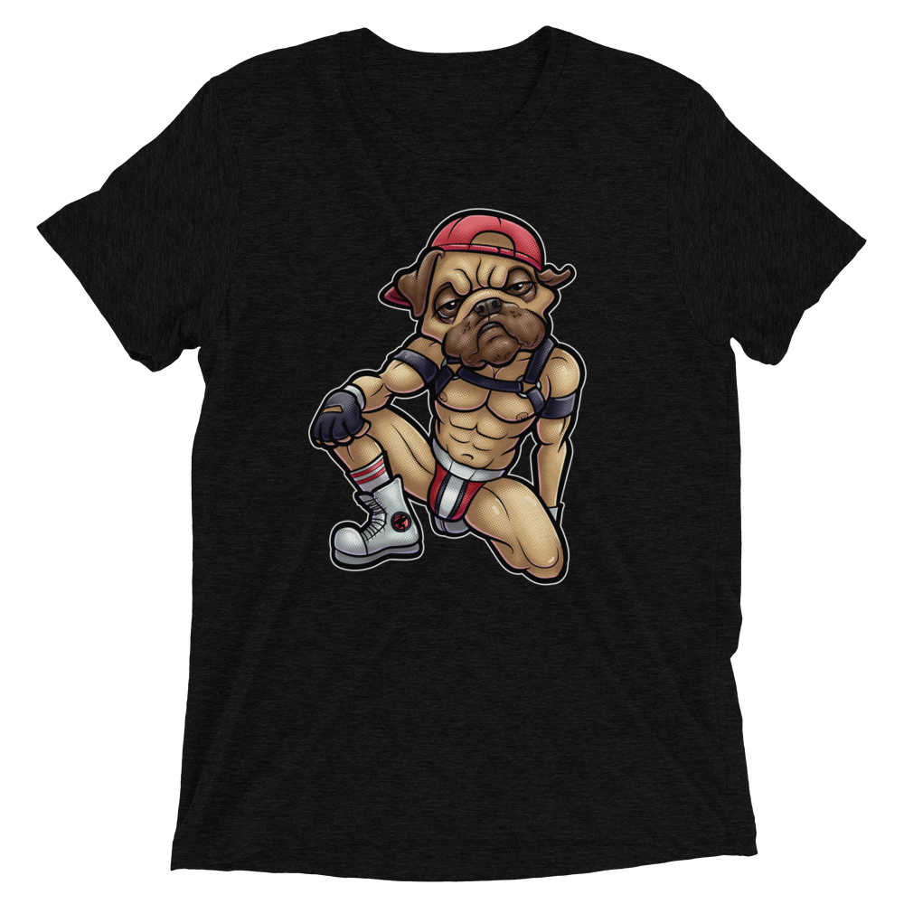 Nasty Pug (Triblend)-Triblend T-Shirt-Swish Embassy