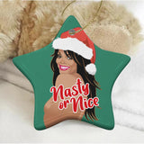 Nasty or Nice (Ceramic Holiday Keepsake)-Ceramic Holiday Keepsake-Swish Embassy