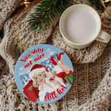 Naughty Not Nice (Ceramic Holiday Keepsake)-Ceramic Holiday Keepsake-Swish Embassy