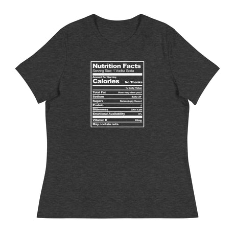 Nutritional Facts (Women's Relaxed T-Shirt)-Women's T-Shirts-Swish Embassy