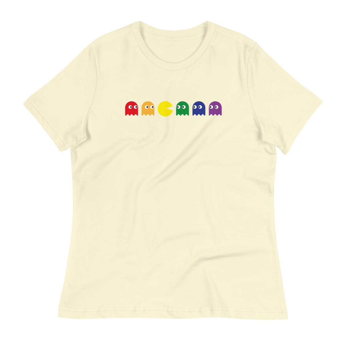Pac Man Pride (Women's Relaxed T-Shirt)-Women's T-Shirts-Swish Embassy