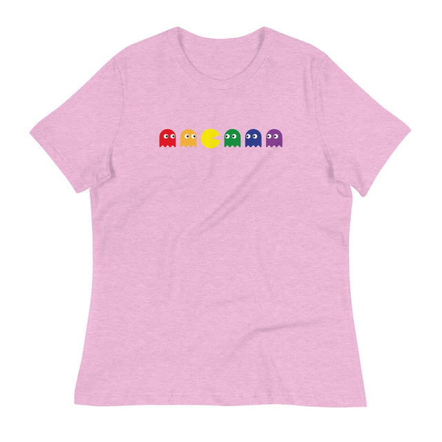 Pac Man Pride (Women's Relaxed T-Shirt)-Women's T-Shirts-Swish Embassy