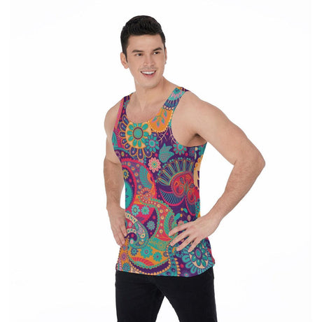 Paisley (Allover Tank Top)-Allover Tank Top-Swish Embassy