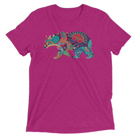 Paisley Bear (Triblend)-Triblend T-Shirt-Swish Embassy