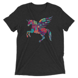 Paisley Pegacorn (Triblend)-Triblend T-Shirt-Swish Embassy