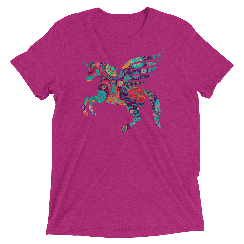 Paisley Pegacorn (Triblend)-Triblend T-Shirt-Swish Embassy