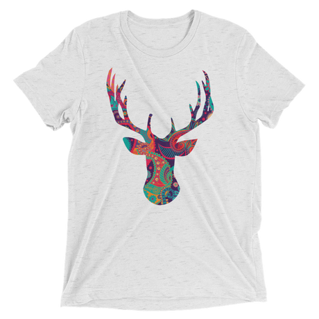 Paisley Stag (Triblend)-Triblend T-Shirt-Swish Embassy