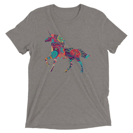 Paisley Unicorn (Triblend)-Triblend T-Shirt-Swish Embassy