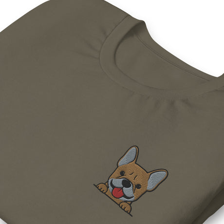 Pardon My Frenchie (Embroidered T-Shirt)-Embroidered T-Shirts-Swish Embassy