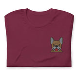 Pardon My Frenchie (Embroidered T-Shirt)-Embroidered T-Shirts-Swish Embassy