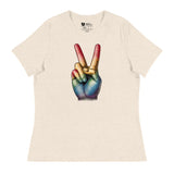 Peace and Pride (Women's Relaxed T-Shirt)-Women's T-Shirts-Swish Embassy