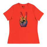 Peace and Pride (Women's Relaxed T-Shirt)-Women's T-Shirts-Swish Embassy
