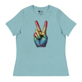 Peace and Pride (Women's Relaxed T-Shirt)-Women's T-Shirts-Swish Embassy