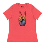 Peace and Pride (Women's Relaxed T-Shirt)-Women's T-Shirts-Swish Embassy