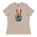 Peace and Pride (Women's Relaxed T-Shirt)-Women's T-Shirts-Swish Embassy