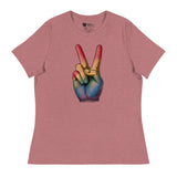 Peace and Pride (Women's Relaxed T-Shirt)-Women's T-Shirts-Swish Embassy