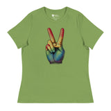 Peace and Pride (Women's Relaxed T-Shirt)-Women's T-Shirts-Swish Embassy