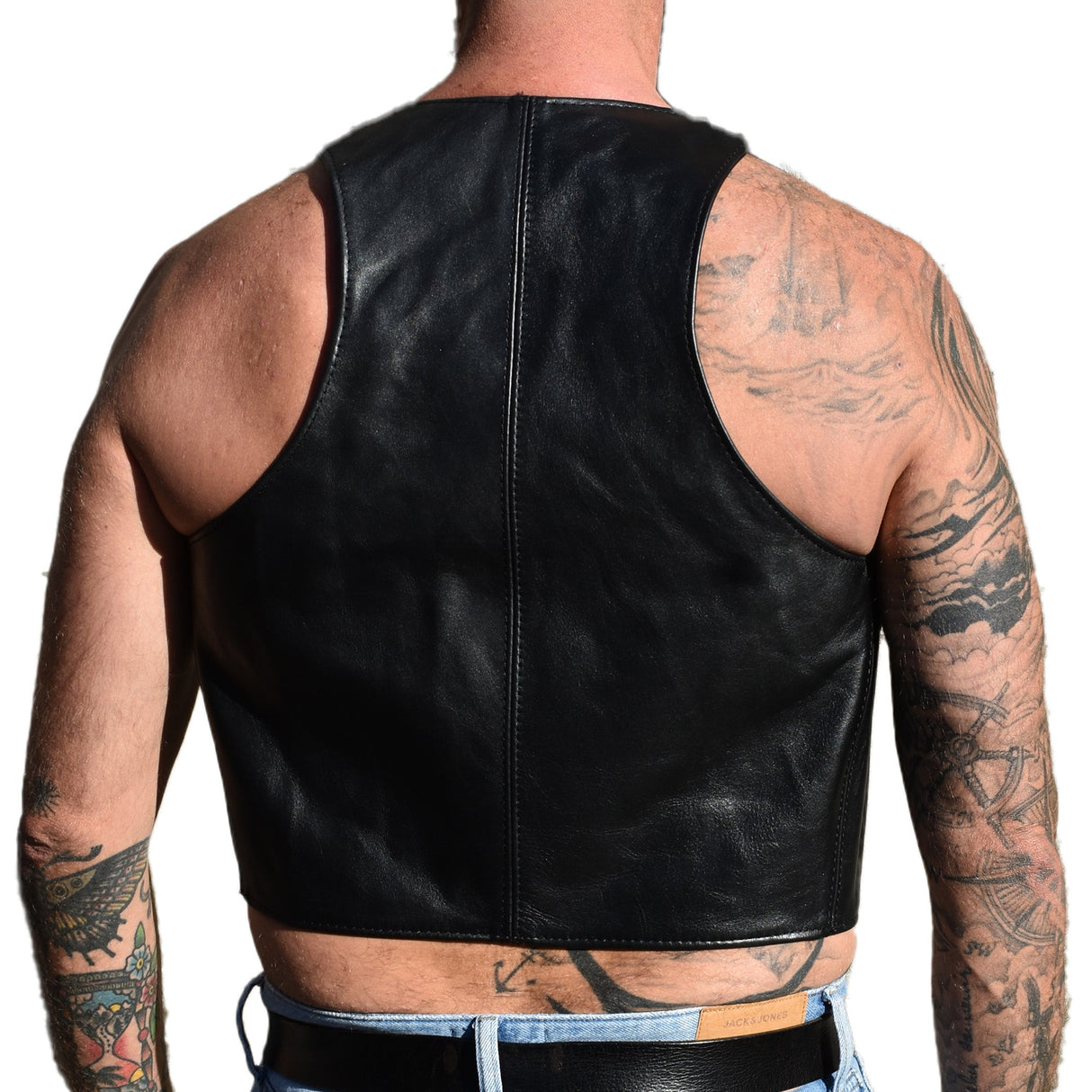 Pecto Vest (Leather)-Leather-Swish Embassy