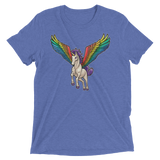 Pegasus Takes Flight (Triblend)-Triblend T-Shirt-Swish Embassy